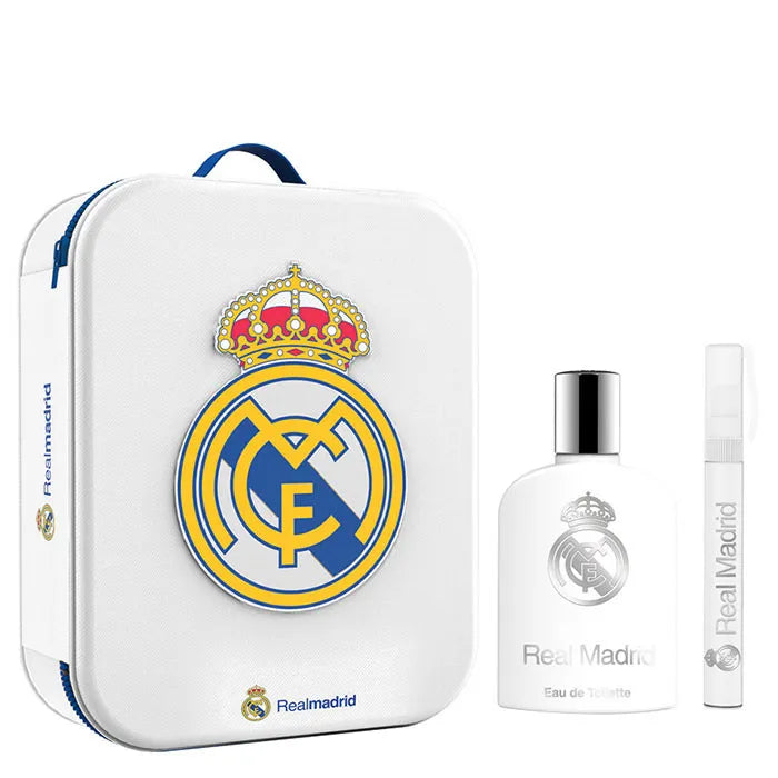 Real Madrid eau de toilette spray 100 ml cofanetto 3 pz