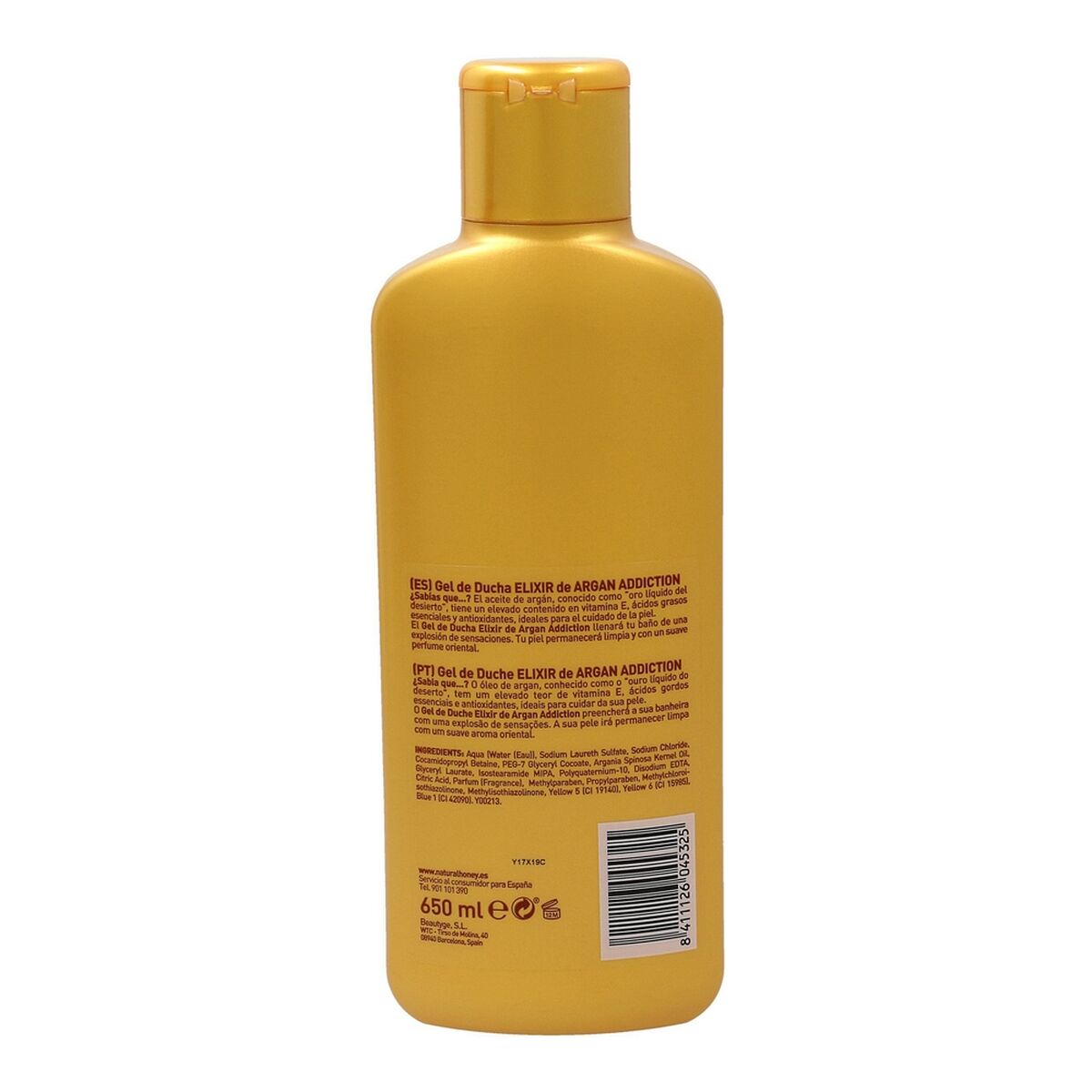 Shower Gel with Argan Oil Natural Honey (600 ml)-1