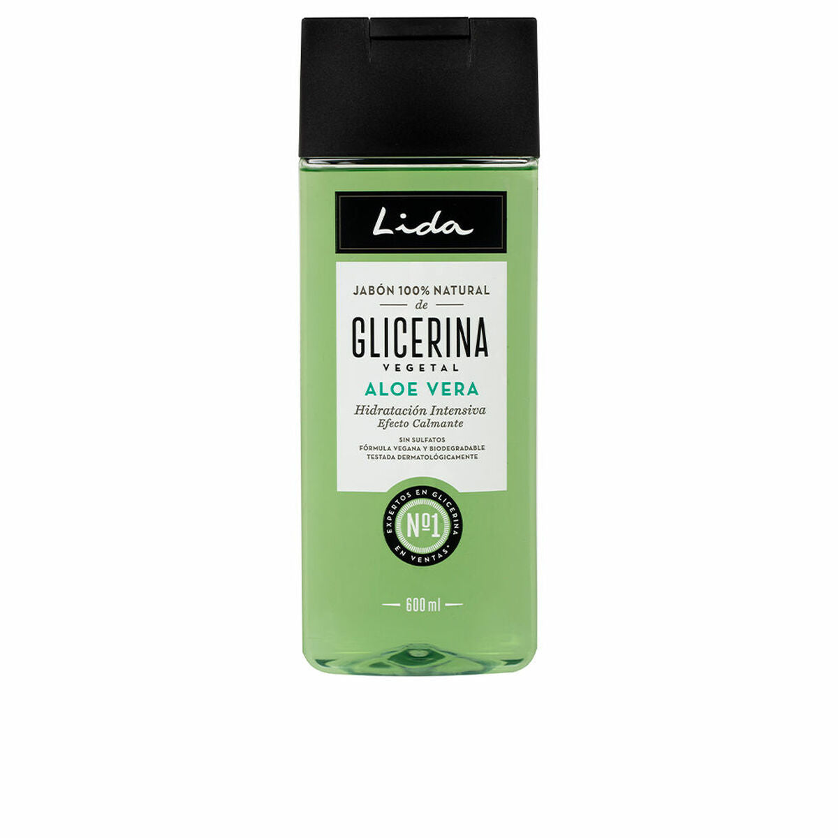 Liquid Body Soap with Aloe Vera Lida Jabón Natural 100 % natural 600 ml-0