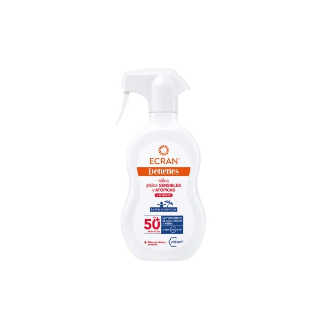 Denenes Ecran Denenes Sensitive latte Protectora Spf50 Pistola 300 ml