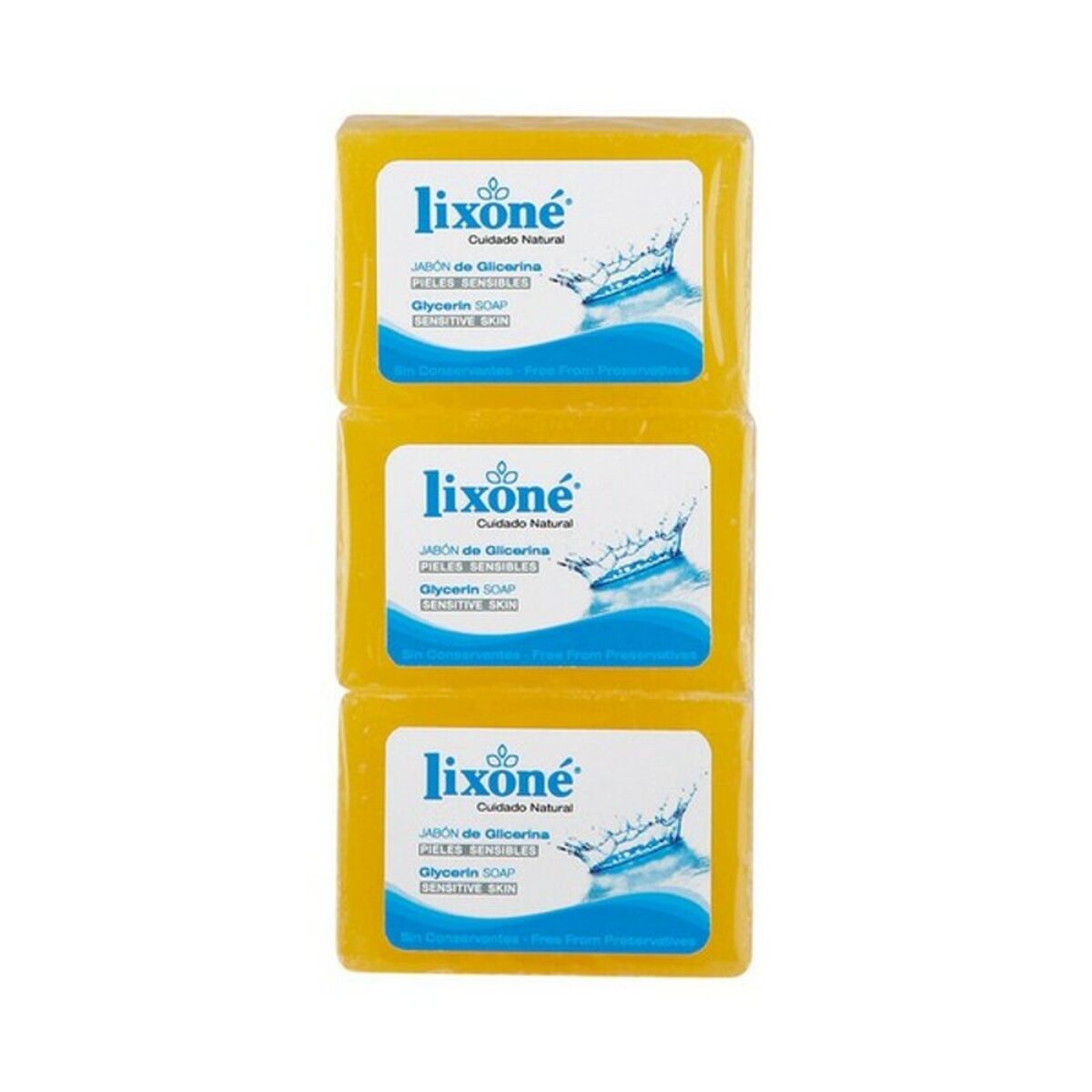 Natural Glycerine Soap Bar Lixoné (3 uds)-0