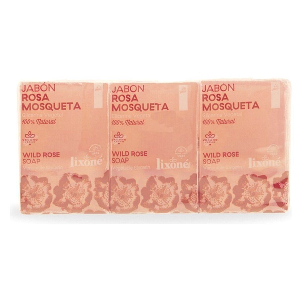 Soap Cake Rosa Mosqueta Lixoné (3 x 125 g)-0