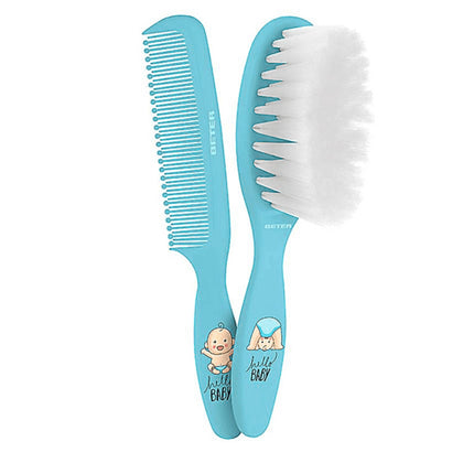 Set da parrucchiere per bambini Beter Peine Bebe Azul (2 pezzi) 2 pezzi