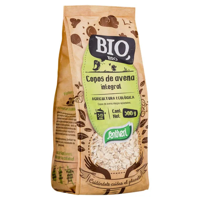Santiveri Fiocchi D'Avena Integrali Bio Sacchetto 500 g