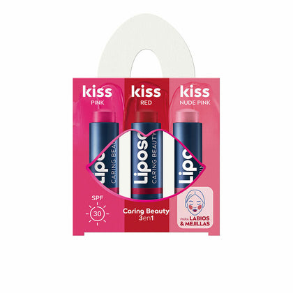 Balsamo labbra Liposan KISS KISS KISS 3 Pezzi