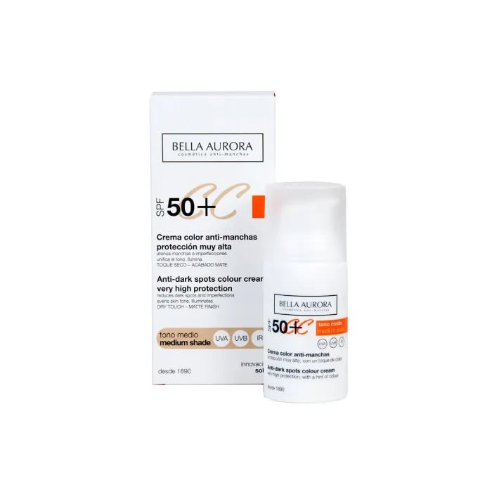 Bella Aurora CC Anti-Spot crema Spf50 Medium Tone 30 ml