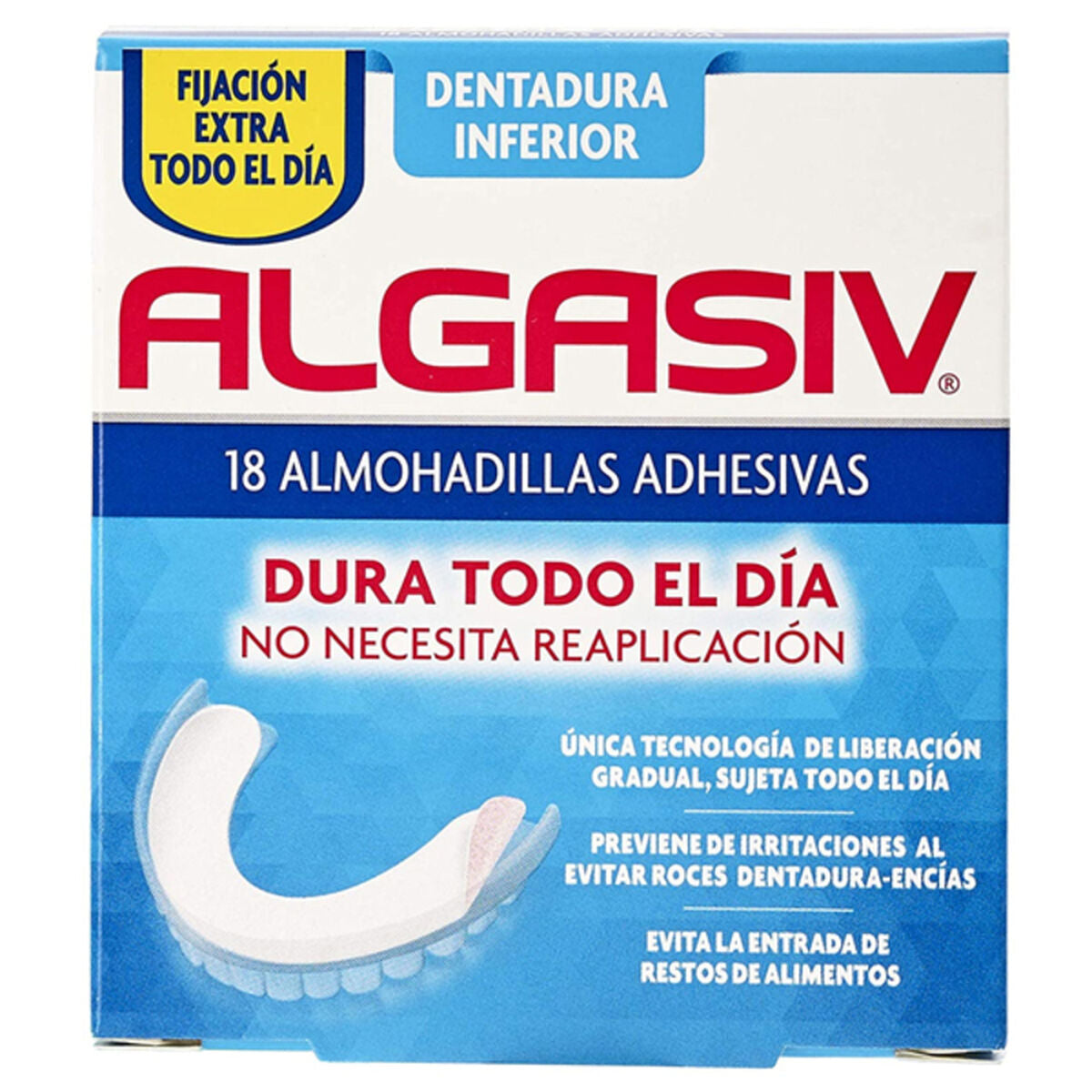 Adhesive Denture Pads INFERIOR Algasiv ALGASIV INFERIOR (18 uds)-0