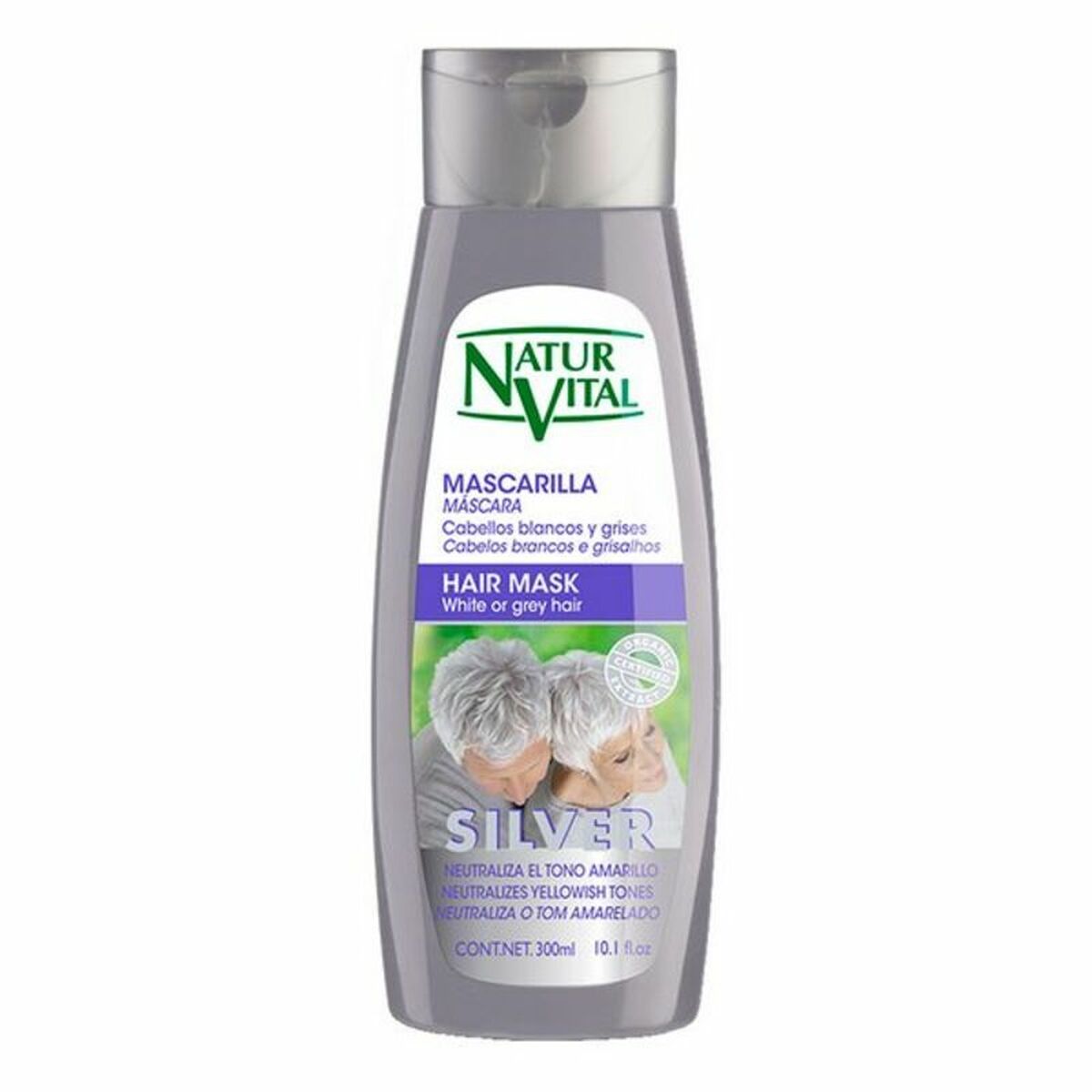 Maschera per Capelli Grigi Naturaleza y Vida (300 ml)-0