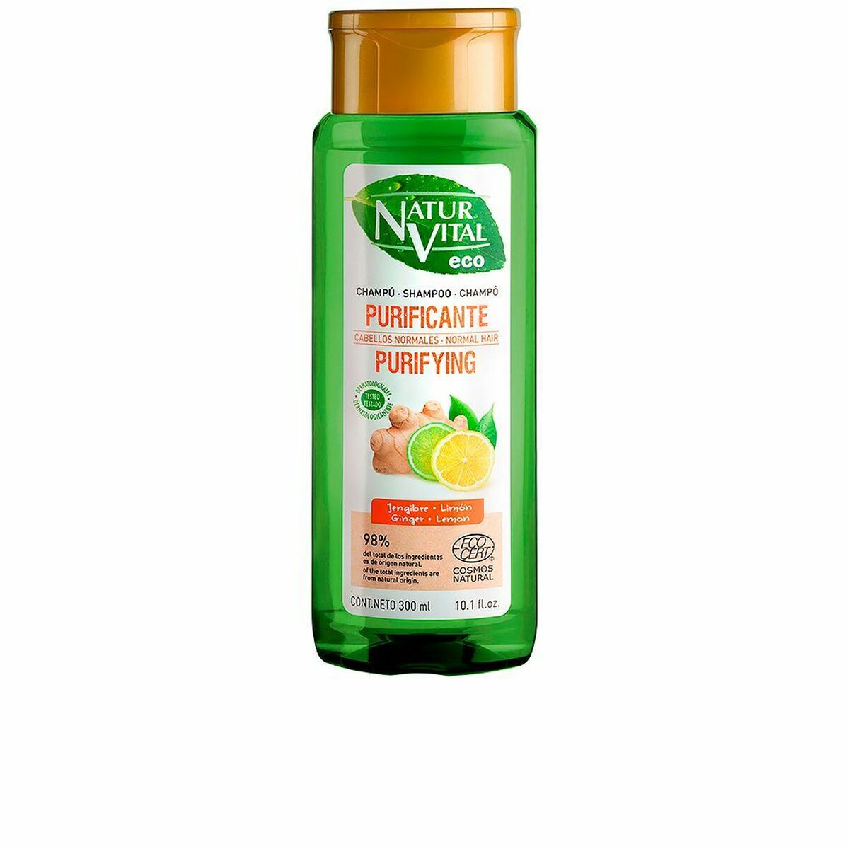 Purifying Shampoo Naturvital Eco Lemon Ginger (300 ml)-0