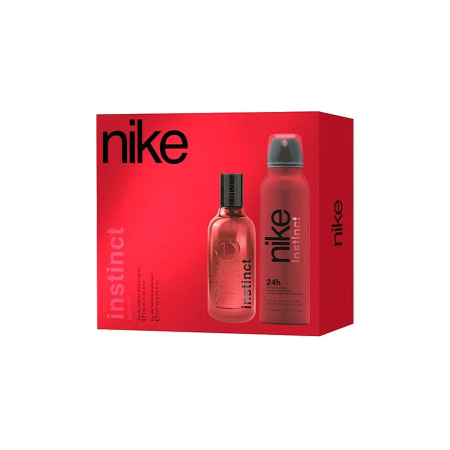 Nike Donna eau de toilette 100 Instinct deodorante Cofanetto