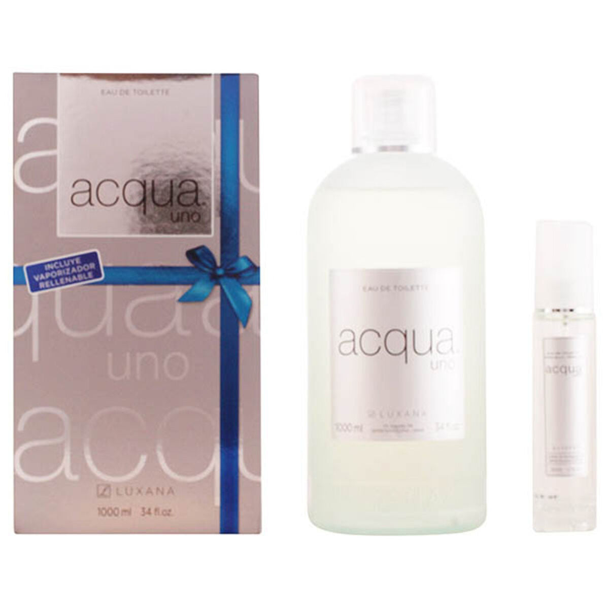 Set de perfume mujer Acqua Uno Luxana (2 uds)-0