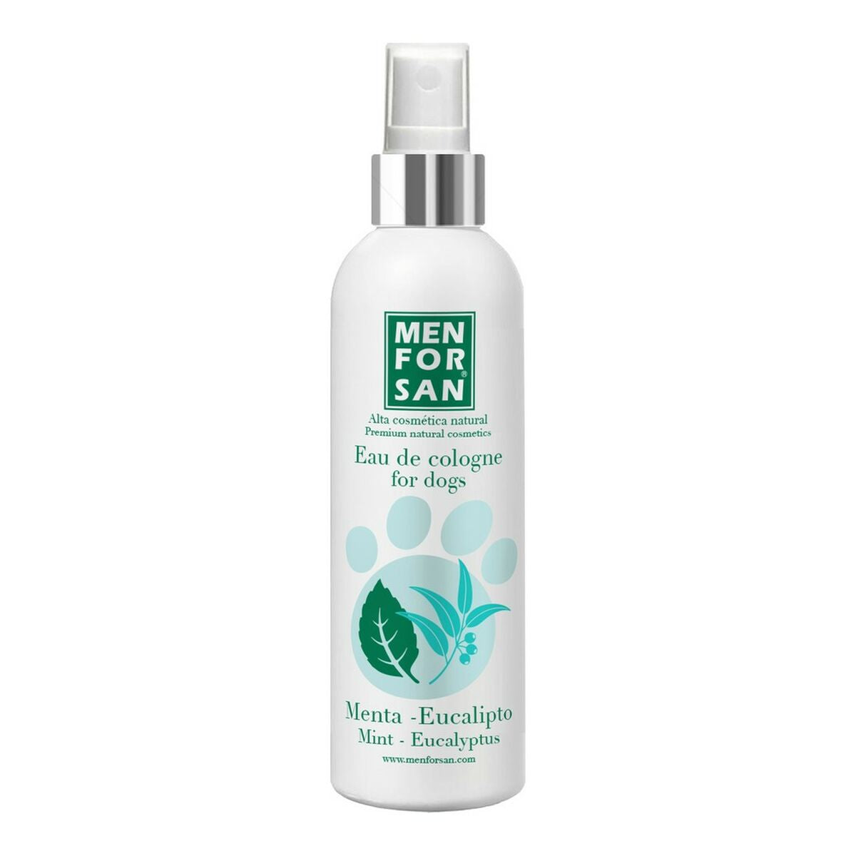 Eau de Cologne Menforsan Menthe Chien Eucalyptus 125 ml-0