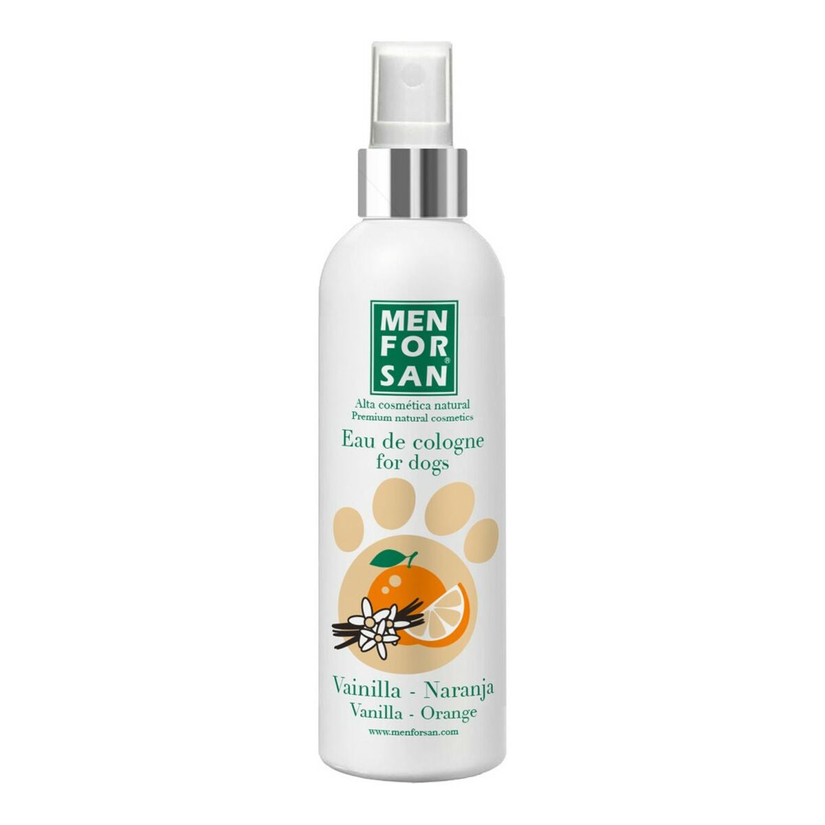 Eau de Cologne Menforsan Orange Dog Vanille infusée 125 ml Vanille-0
