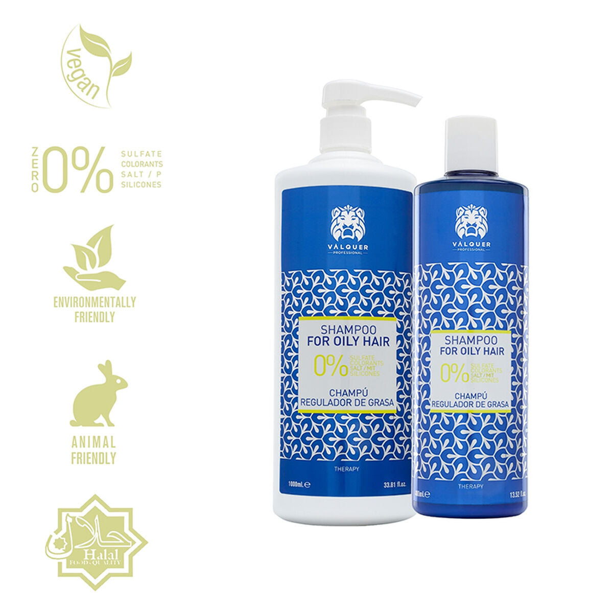 Shampoo Antigrasso Valquer SIN SULFATOS 1 L-3