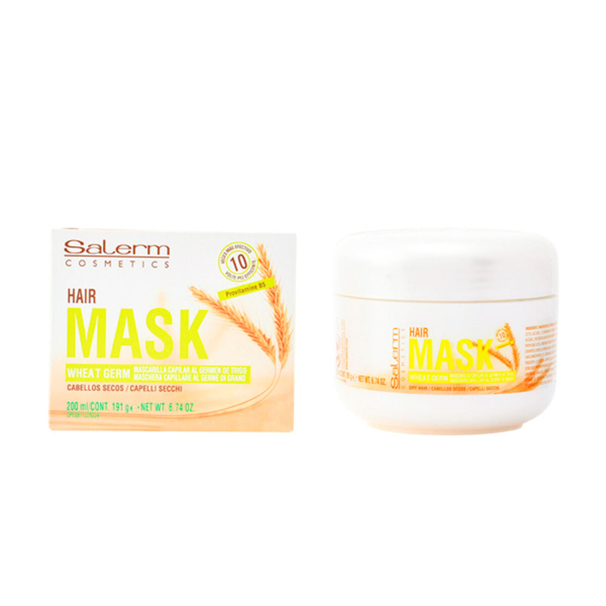 Nährende Haarmaske Weizenkeime Salerm Weizenkeime (200 ml) 200 ml-0