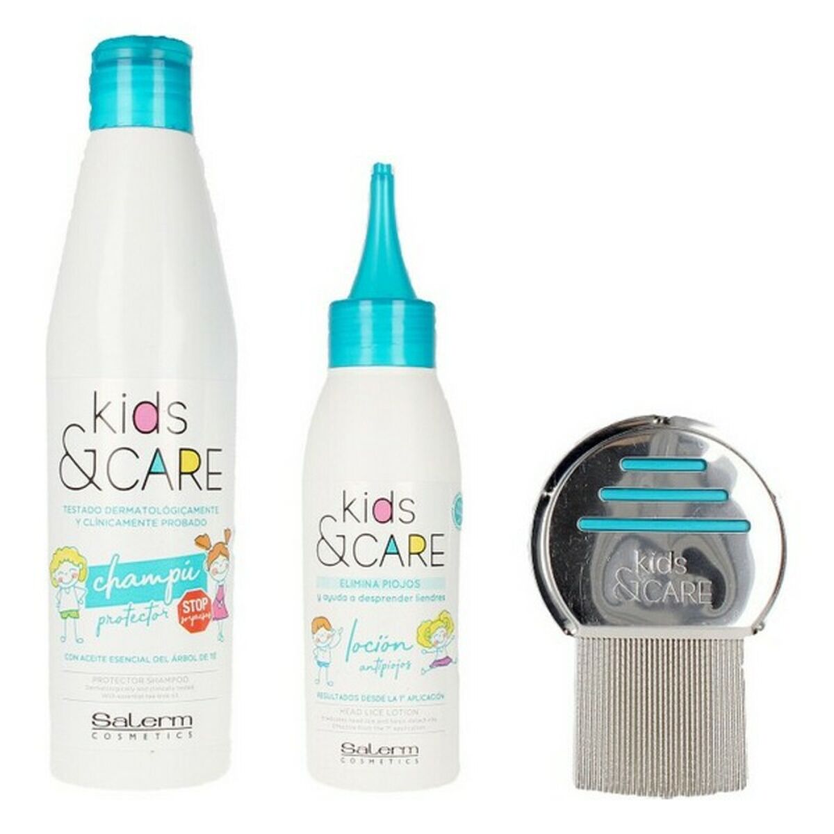 Set da parrucchiere per bambini Kids & Care Salerm Anti-Lice (3 pezzi)-0