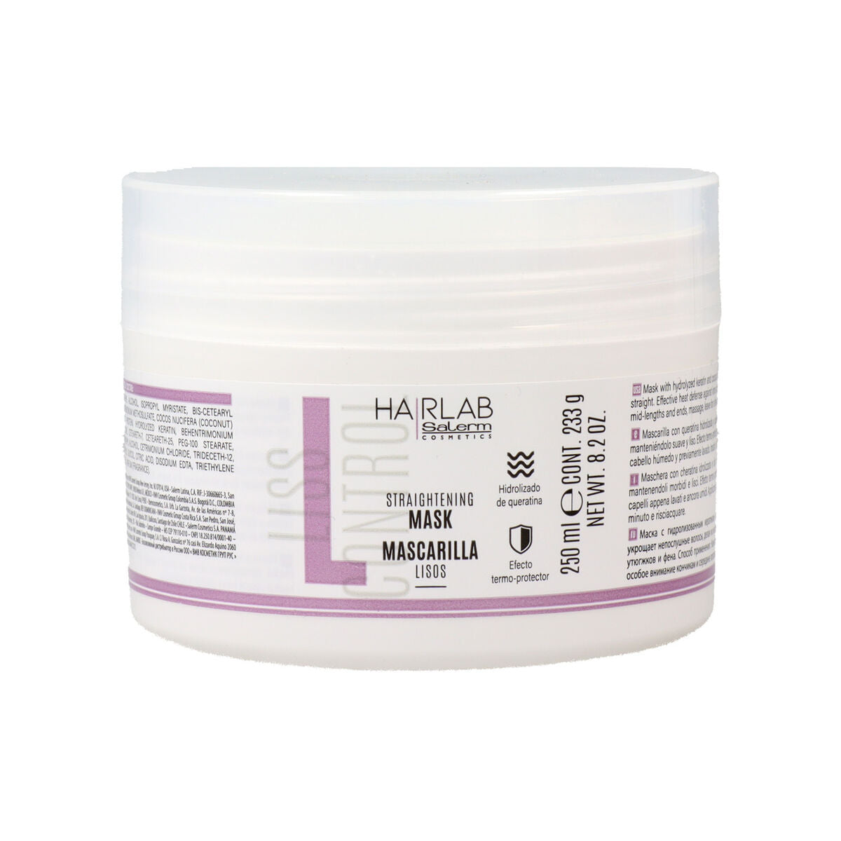 Maschera per capelli Salerm Hair Lab 250 ml Capelli lisci-0