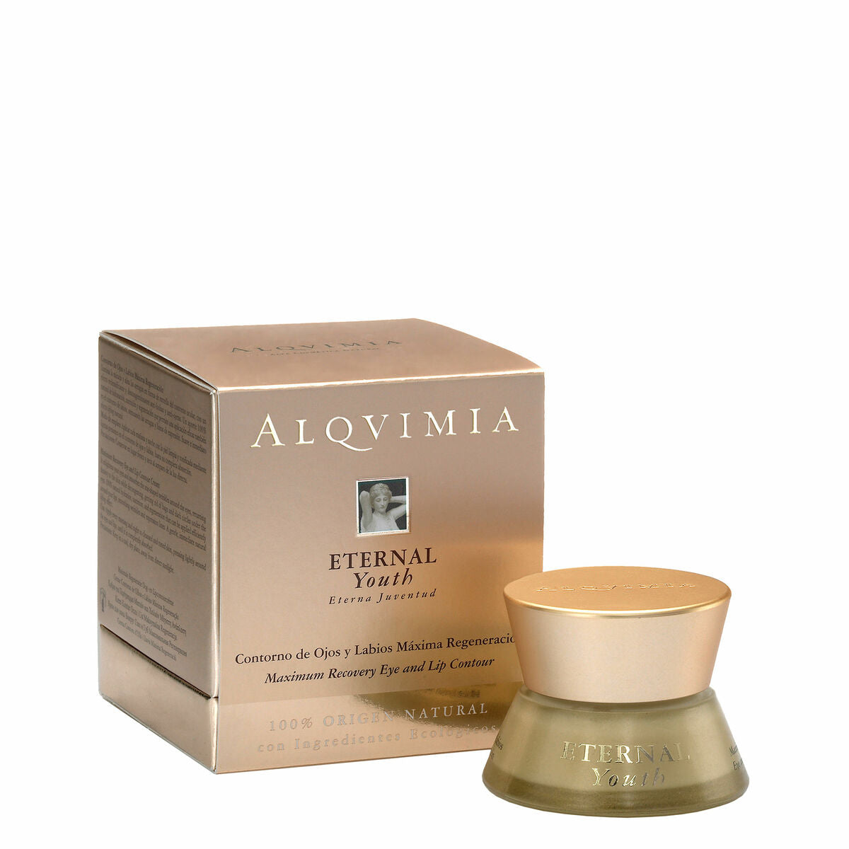 Anti-Aging-Creme für die Augen- und Lippenkontur Alqvimia ETERNAL YOUTH 15 ml-0