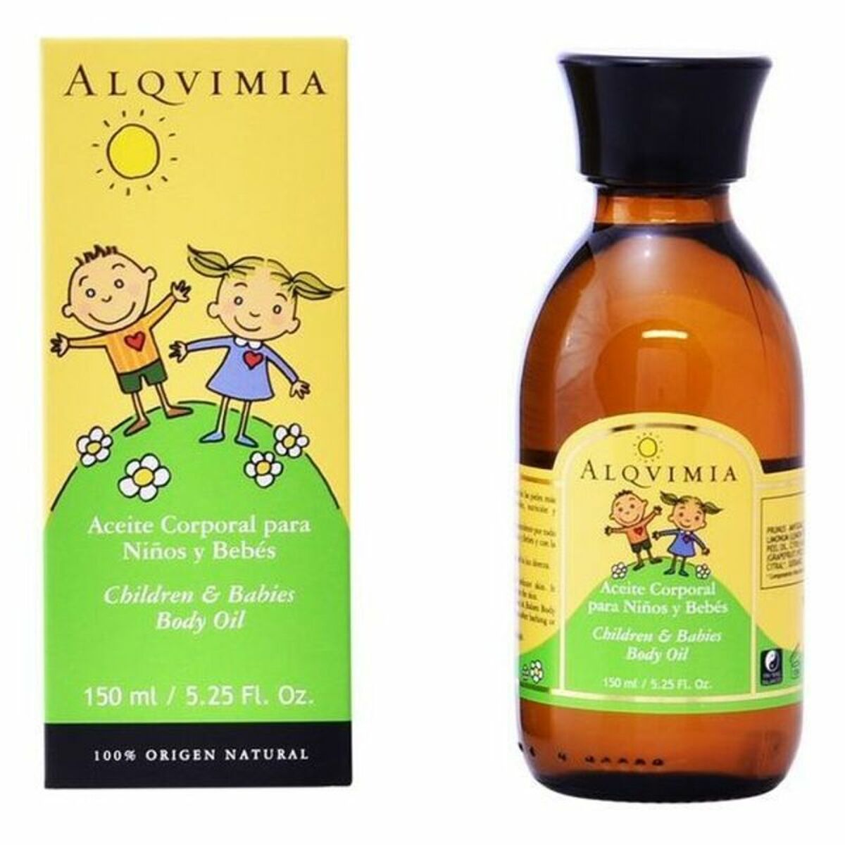Ulei de corp pentru copii si bebelusi Alqvimia 150 ml-0