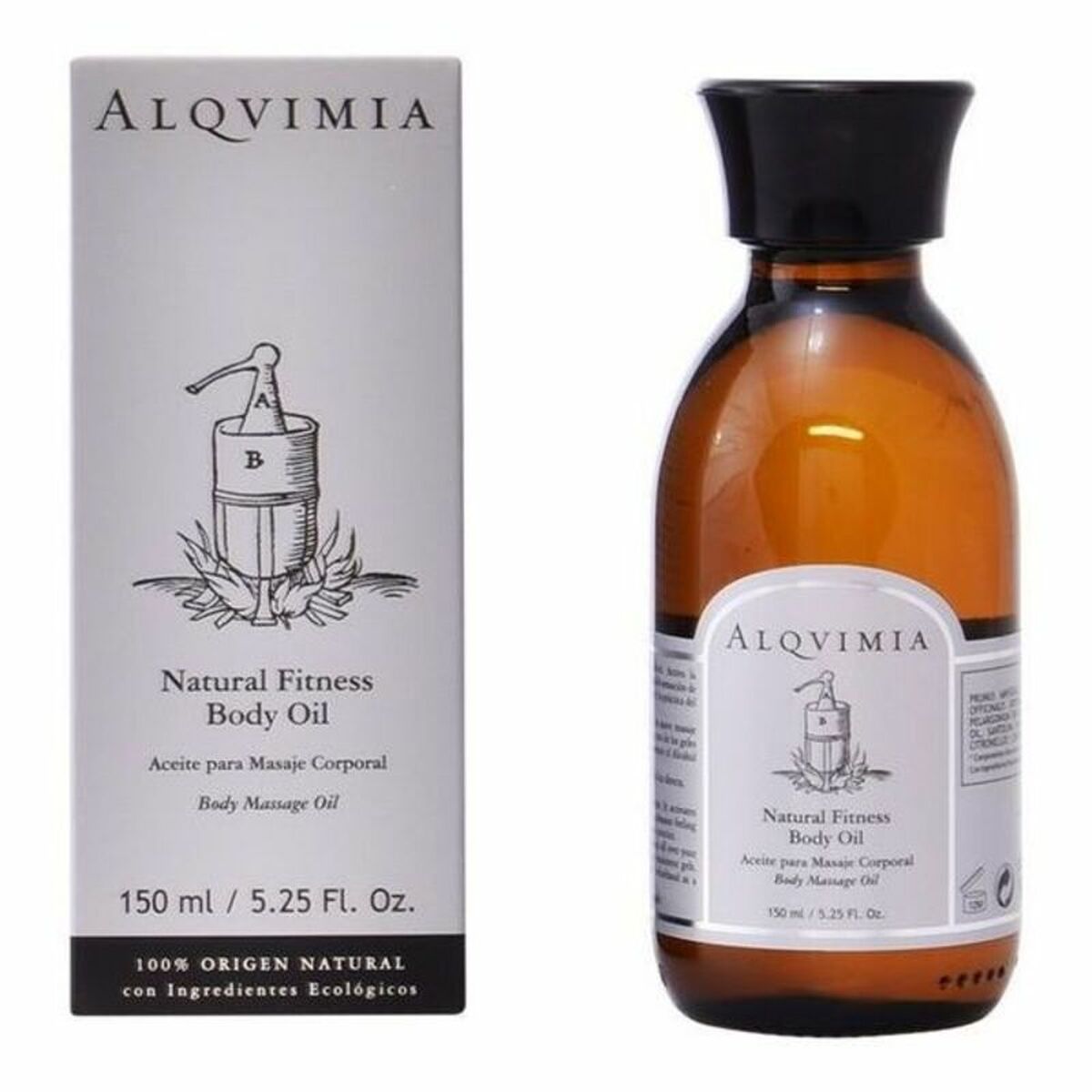 Ulei de masaj Natural Fitness Ulei de corp Alqvimia (150 ml)-0