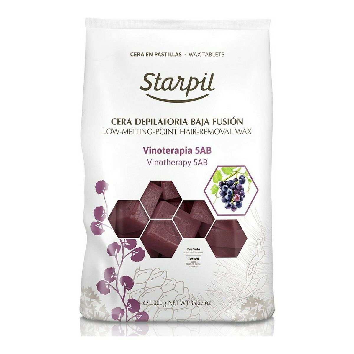Low Fusion Wax Vinotherapy Starpil Cera Baja (1 kg)-0