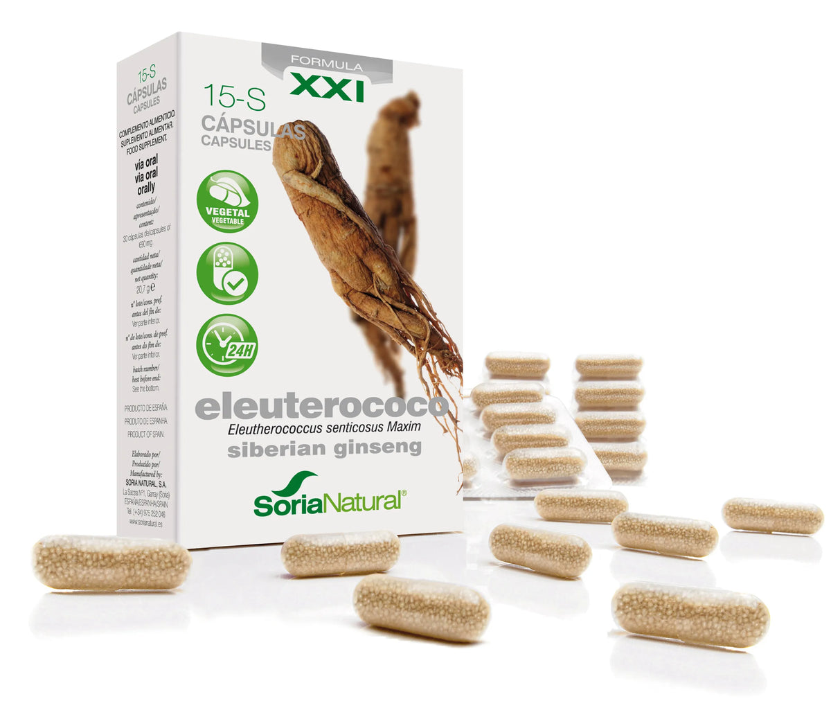 Soria 15-S Eleuterococo 690 mg 30 Cap Liberac Prolongada