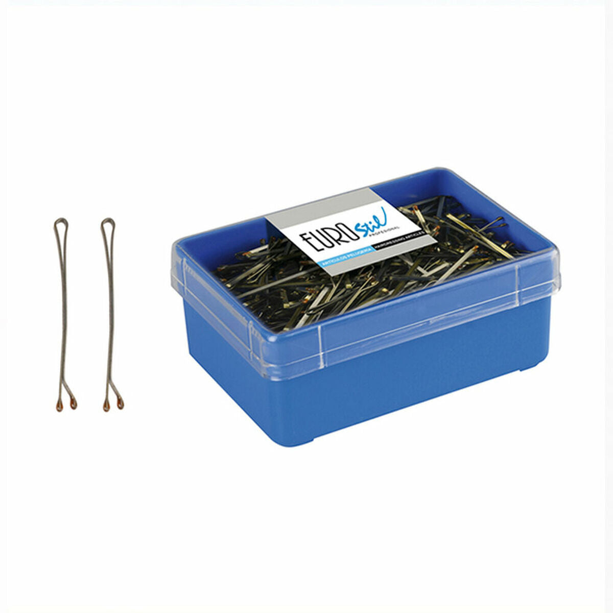 Hair Clips Eurostil 200 Clips Bronze (200 pcs)-0