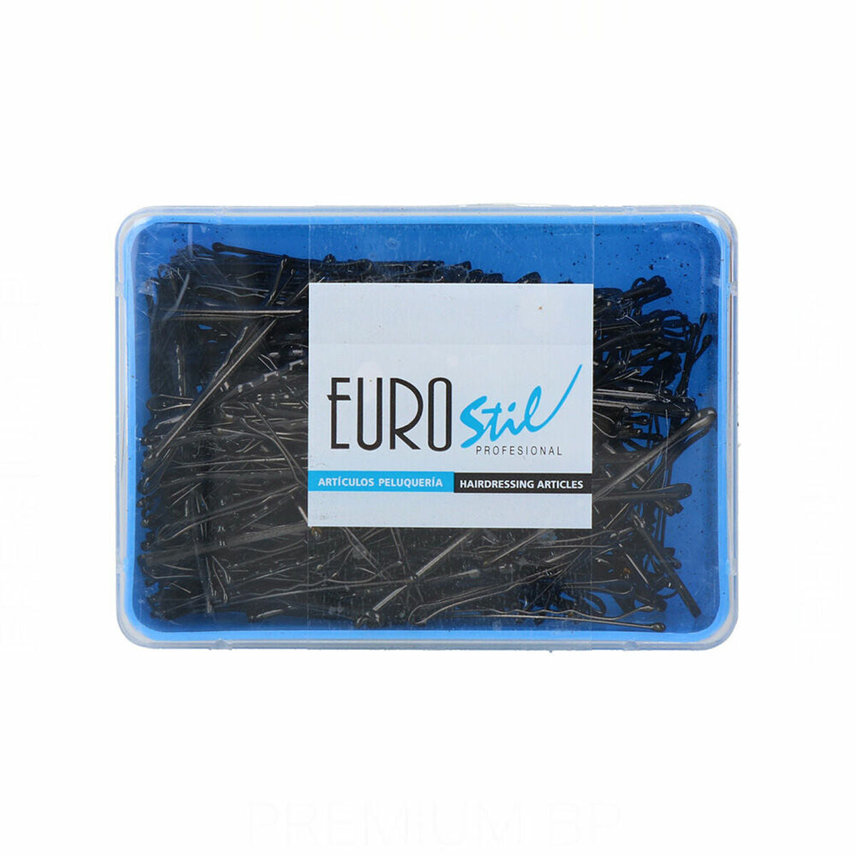 Fermagli per capelli Eurostil Clips Negro (300 pz)-0