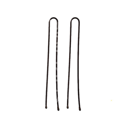 Hair Clips Eurostil 200 Horquillas Bronze 70 mm 200 Units