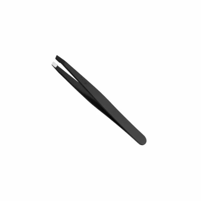 Eurostil Black Stainless Steel Tweezers 9 cm