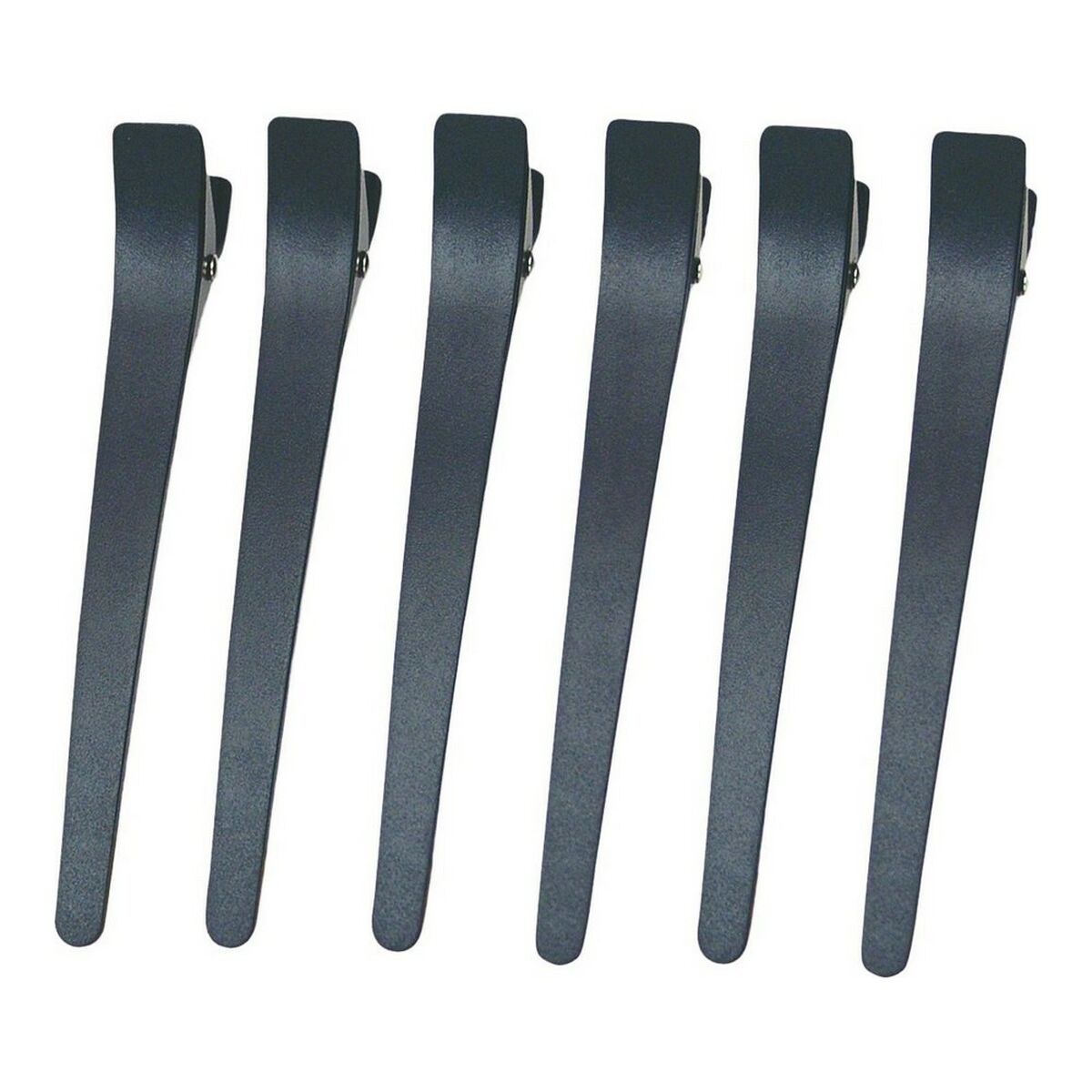Hair clips Eurostil 8423029027865 Black (6 uds)-0