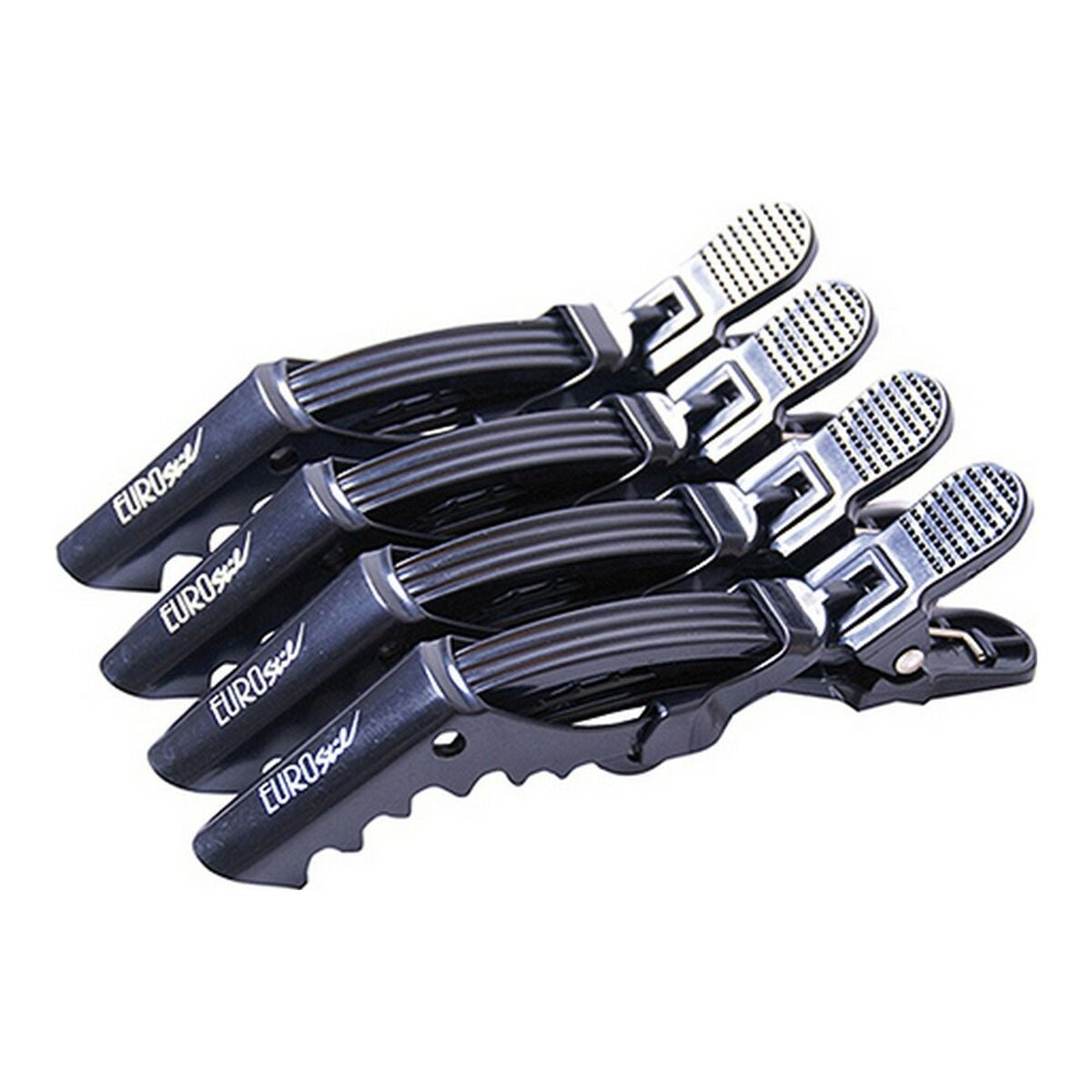 Fermagli per capelli Eurostil 4 Pinzas Large Dragon 4 uds (4 uds)-0