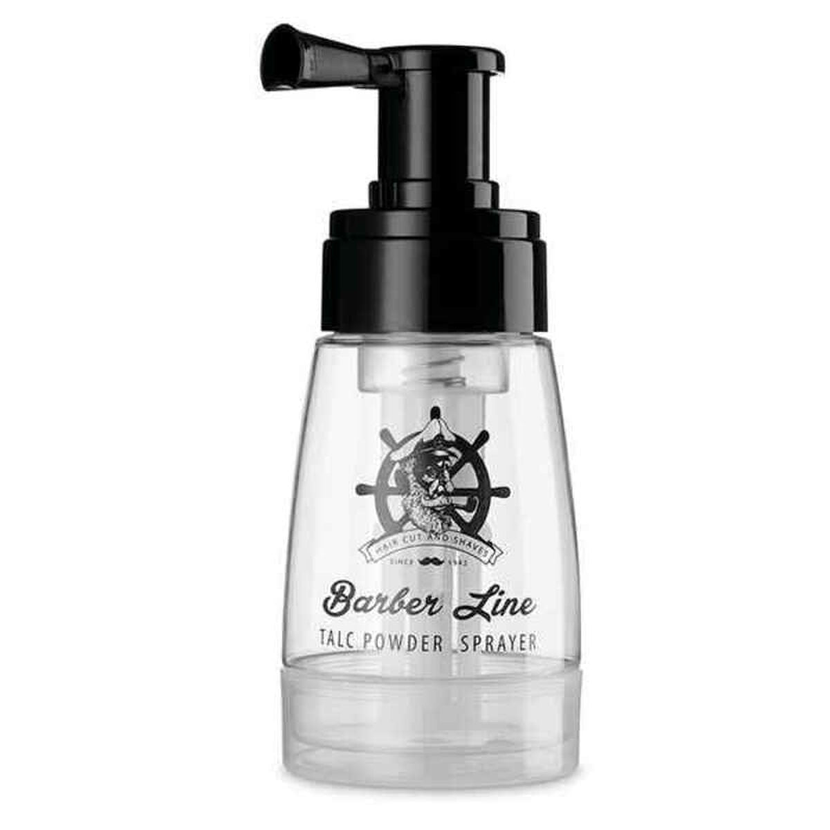 Flacon atomiseur Eurostil Barber Line Talc en poudre (180 ml)-0