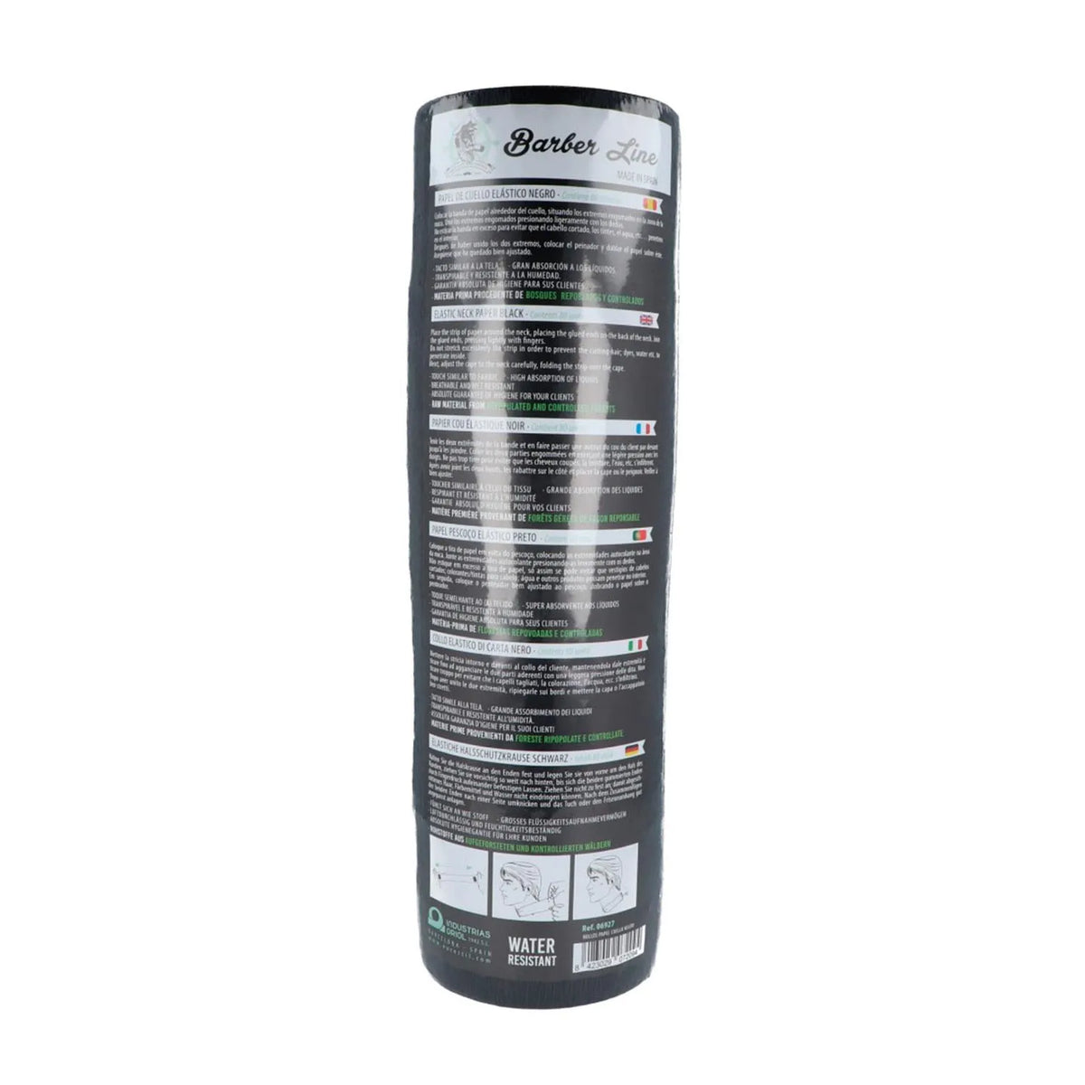 Eurostil capelli Papel Cuello Negro 80 Servicios Pack 5 pz