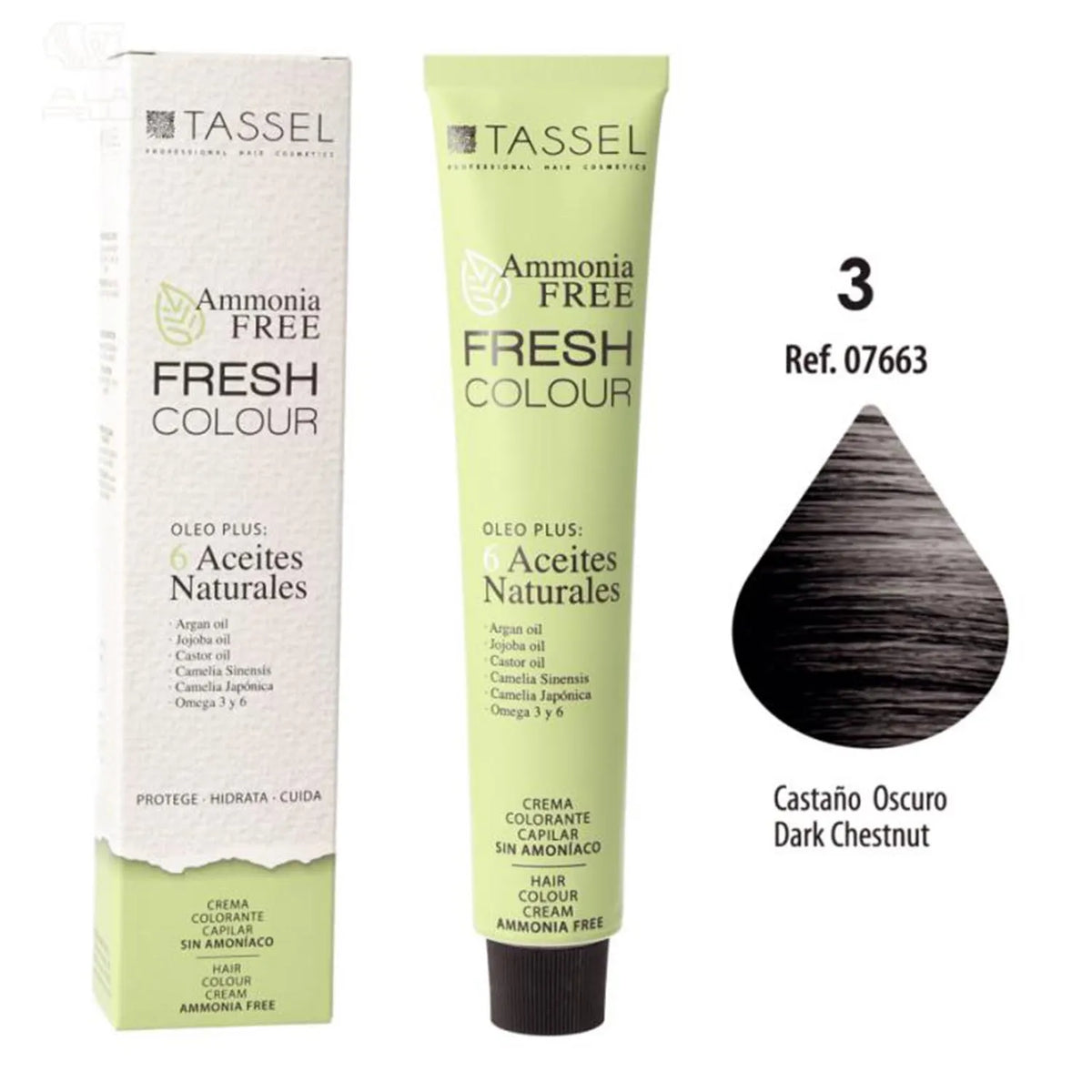 Eurostil Fresh Colour crema Colorante senza ammoniaca Castaño Oscuro 1 pz