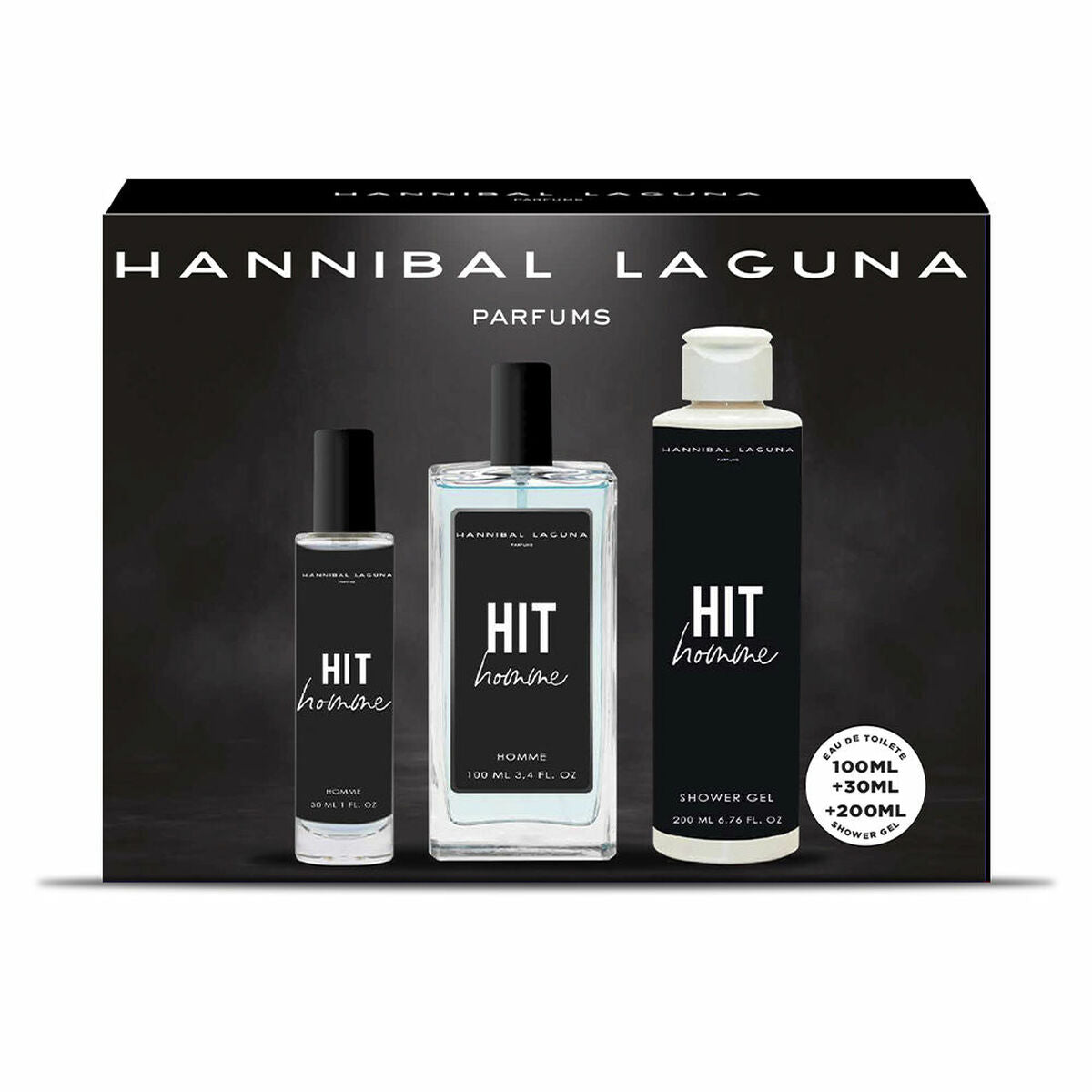 Set di profumi da uomo Hannibal Laguna Hit Hit 3 pezzi-0