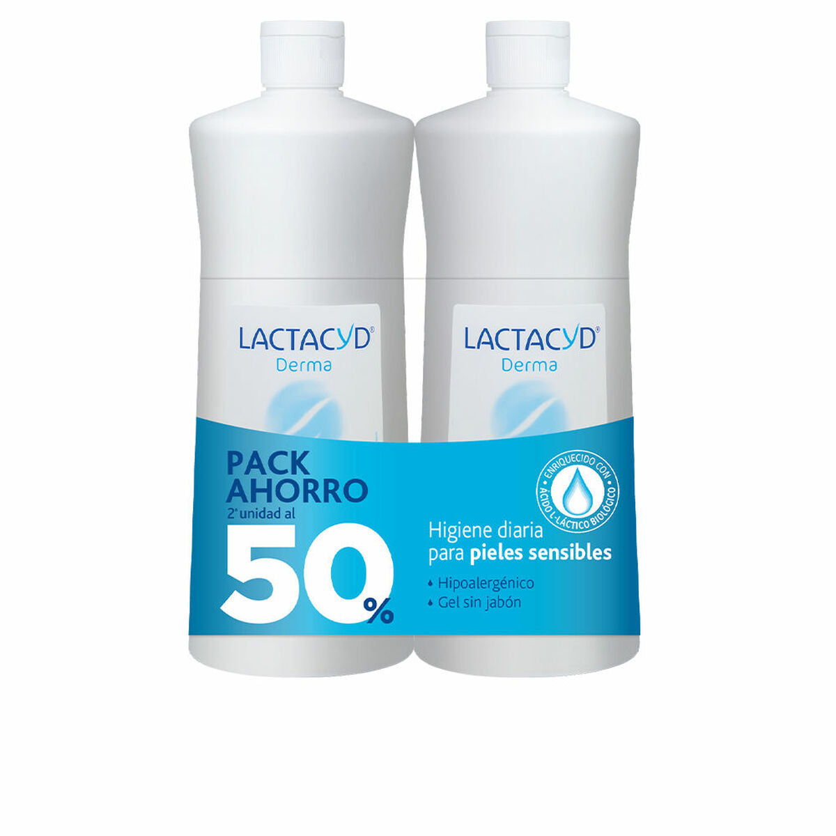 Dermoprotective Bath Gel Lactacyd Derma 2 x 1 L Sensitive skin-0