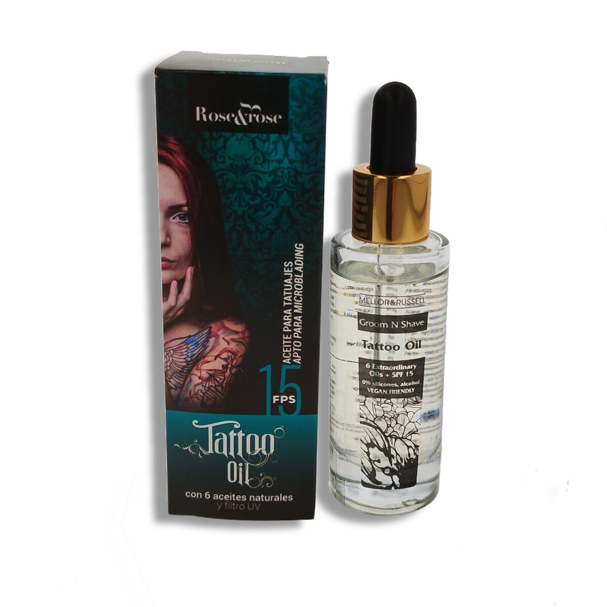 Ulei de corp Trandafir & Trandafir 30 ml SPF 15 Tatuaje-0