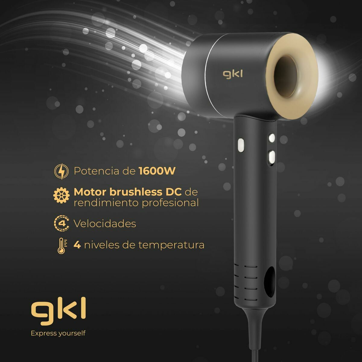 Sèche-cheveux GKL PEARLSENSE 1600 W 2200 W blanc-2