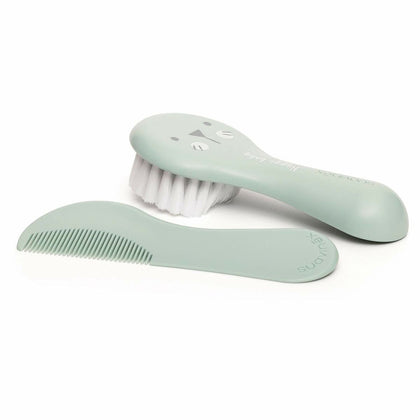 Set piepteni/perii Suavinex Hygge Baby Green 2 buc (2 buc)