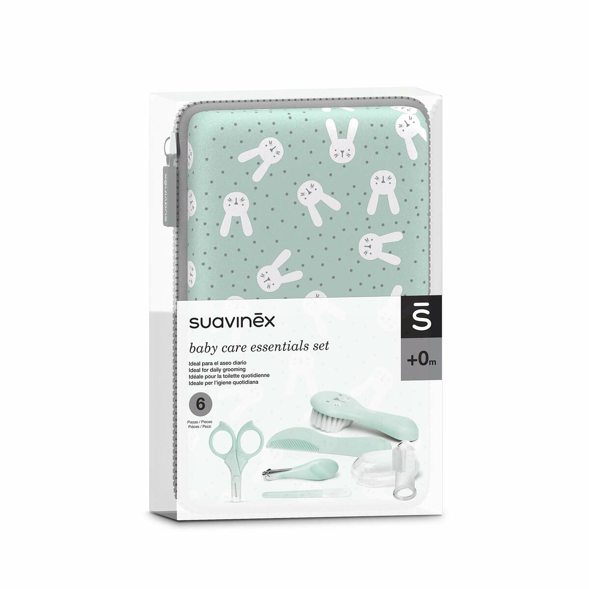 Baby Manicure Set Suavinex Hygge Baby Manicura Verde Green 7 Pieces-2