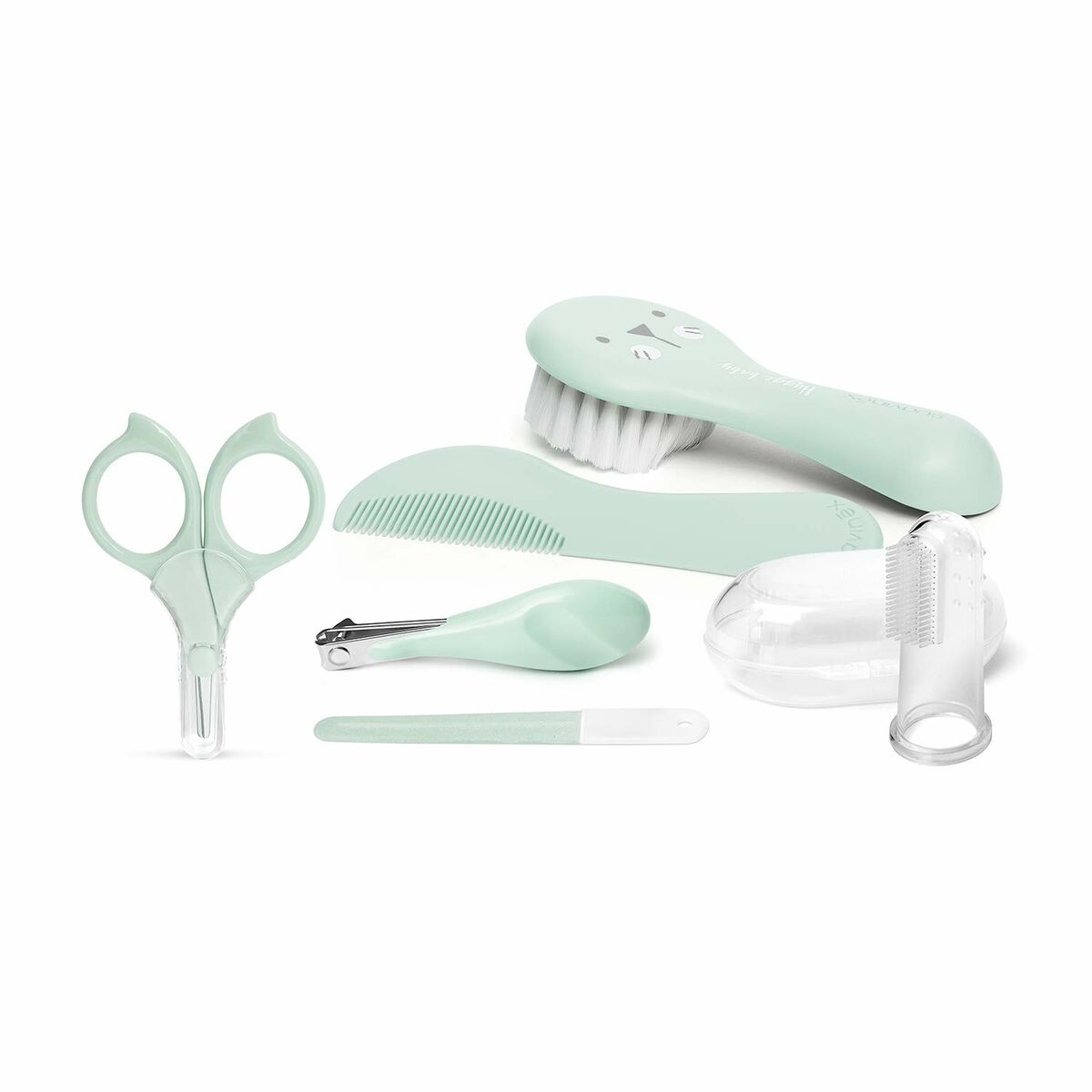 Baby Manicure Set Suavinex Hygge Baby Manicura Verde Green 7 Pieces-1
