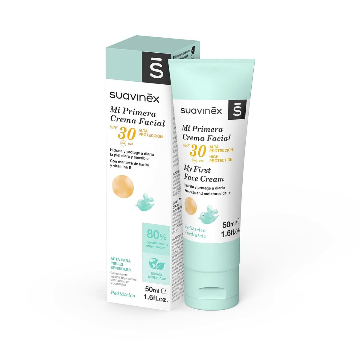Crème visage hydratante pour bébés Suavinex Crema Spf 30 50 ml-0