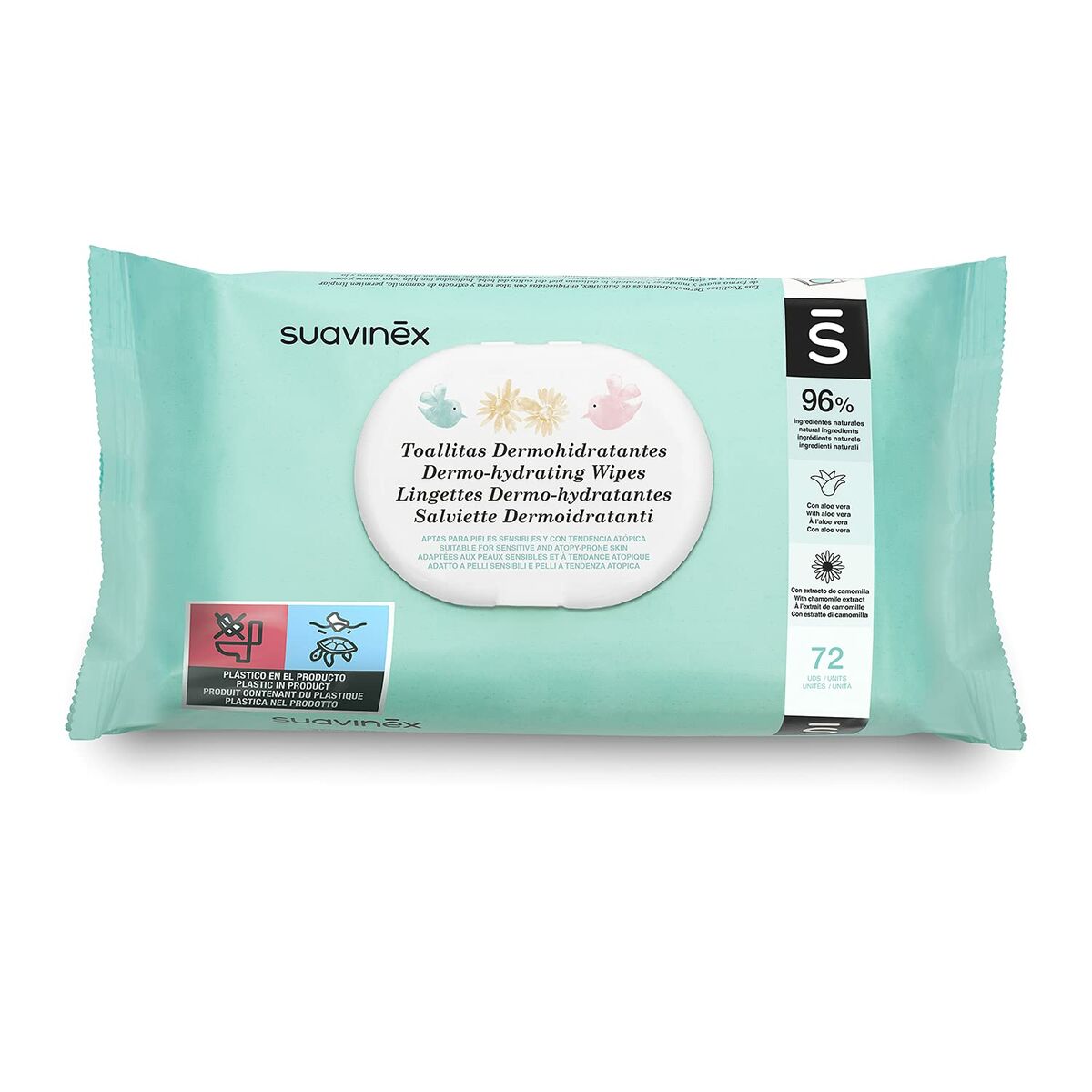 Lingettes bébé à la crème Suavinex Toallitas (72 unités)-0