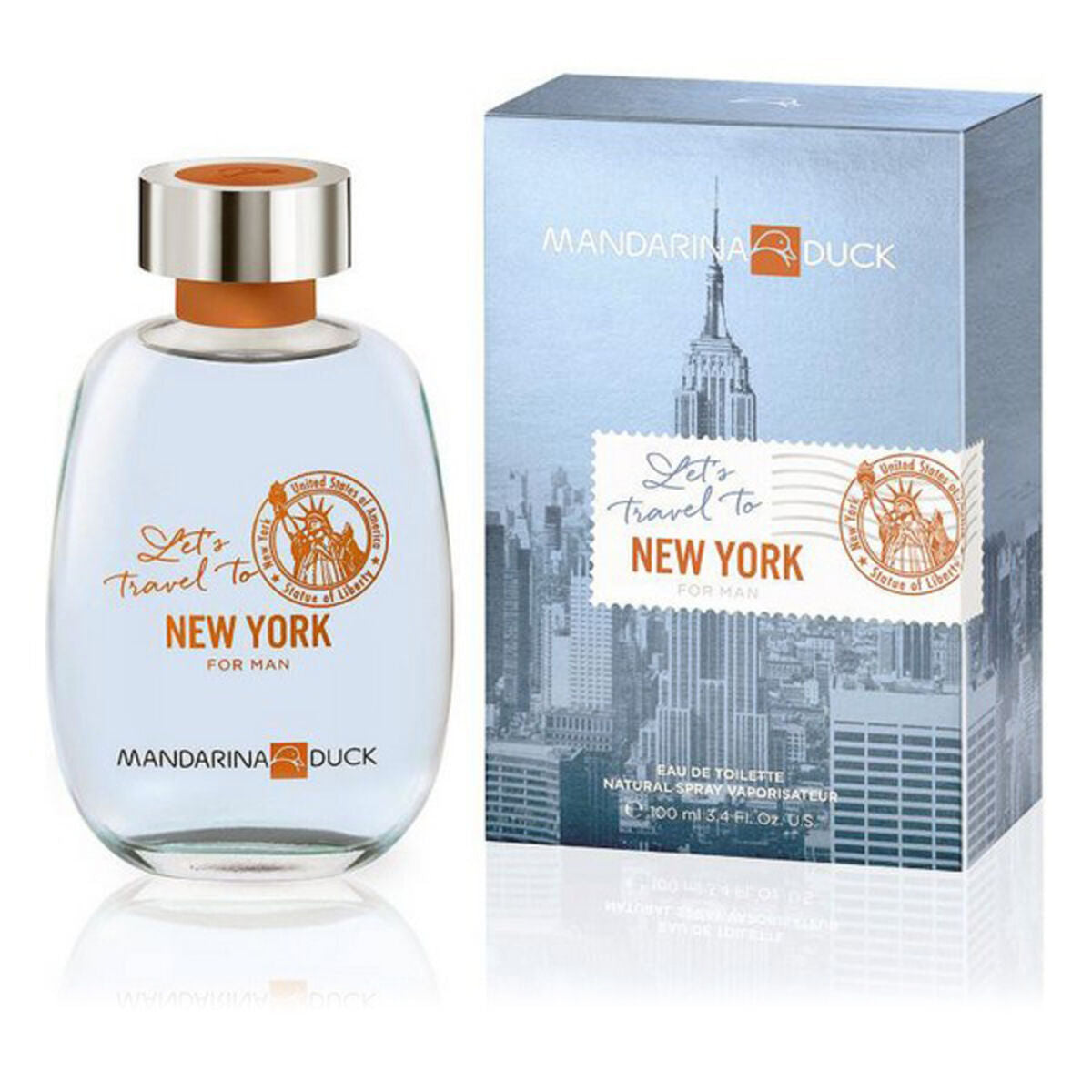 Profumo Uomo Mandarina Duck Let's Travel NY EDT 100 ml-0