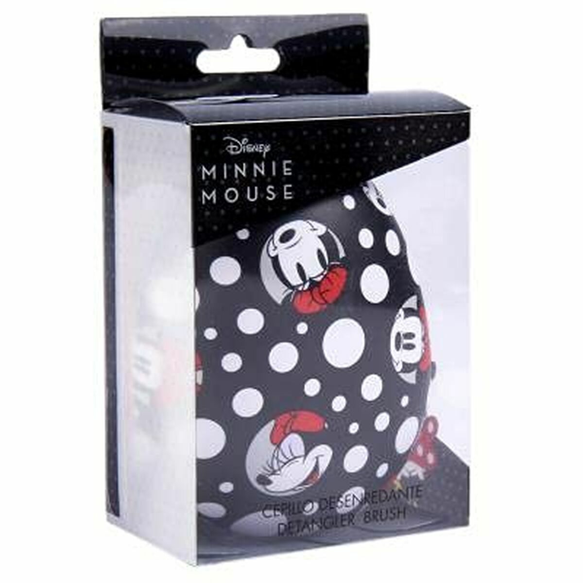 Detangling Hairbrush Disney   Black Minnie Mouse 7 x 9 x 4 cm-3