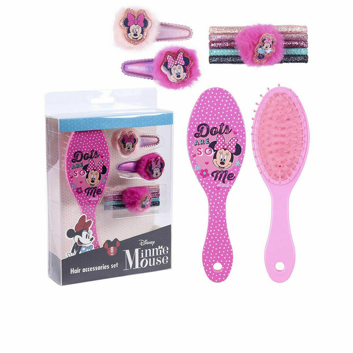 Child's Hairedressing Set Inca Minnie Mouse (8 Pieces)-0