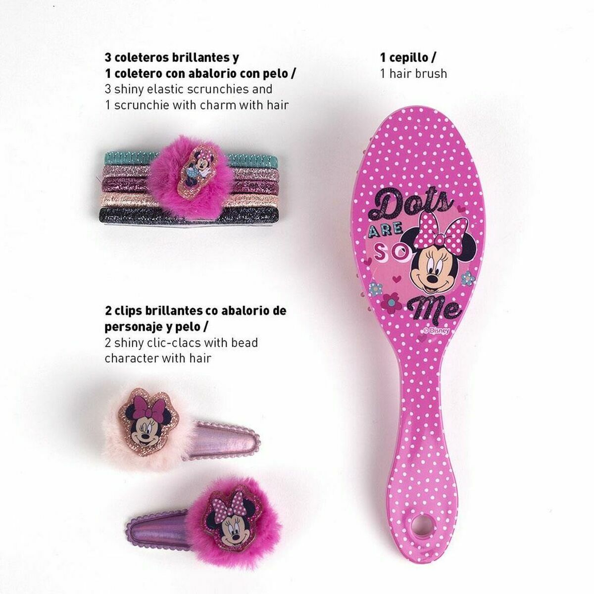 Child's Hairedressing Set Inca Minnie Mouse (8 Pieces)-4