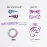 Accessori per capelli Frozen Lilla (8 Pezzi)-5
