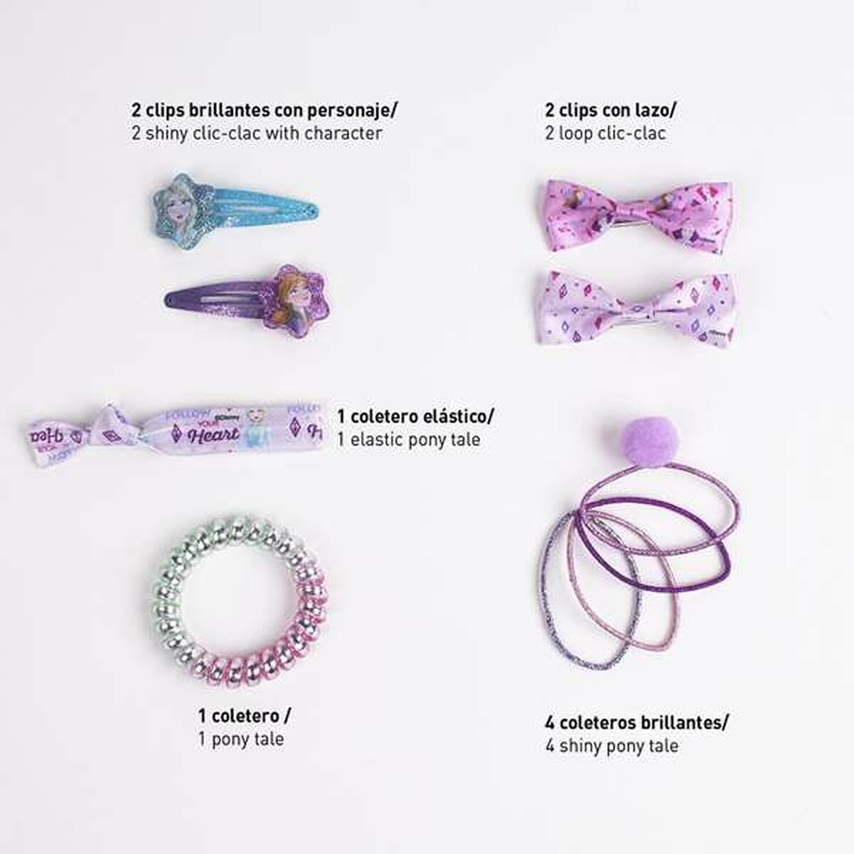 Accessori per capelli Frozen Lilla (8 Pezzi)-5